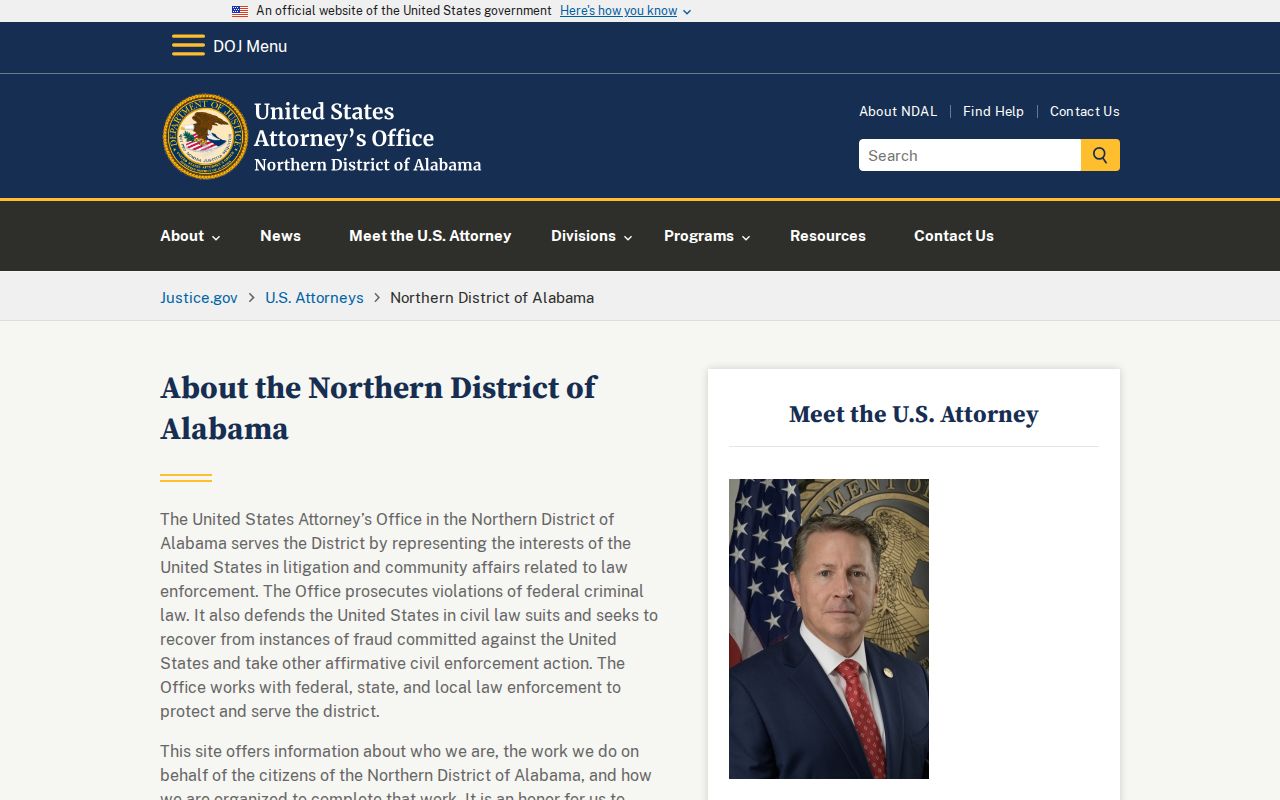 Etowah County criminal court records federal prosecution source