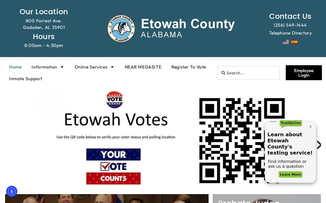 Etowah County court records county government homepage