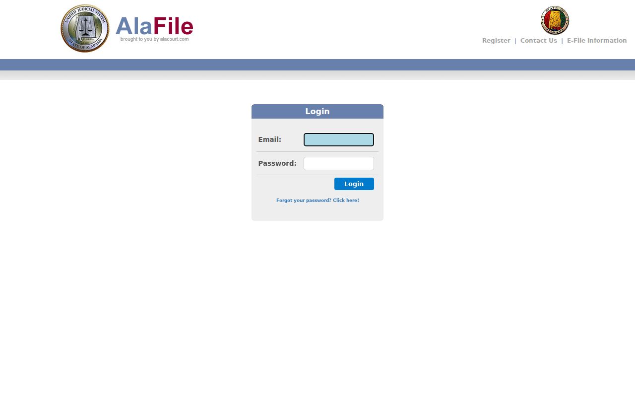 Etowah County court records Alabama e-filing portal