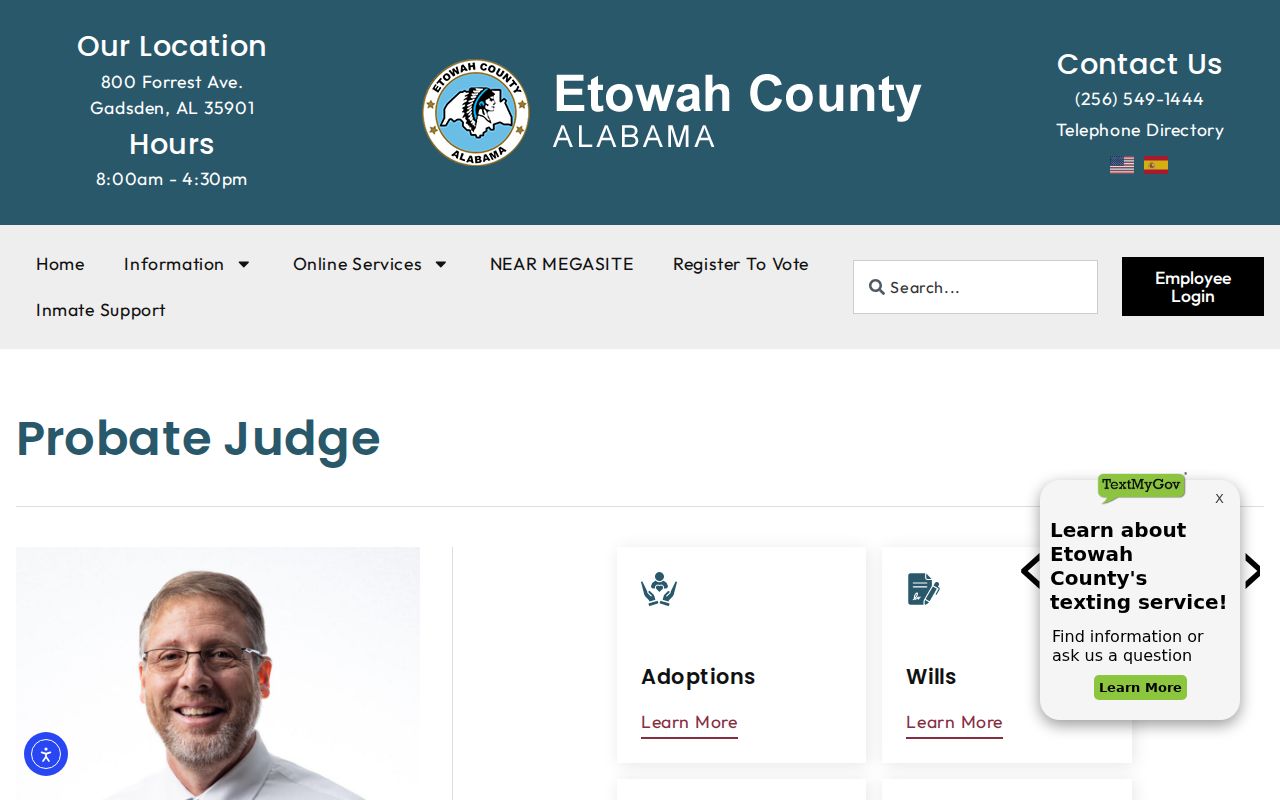 Etowah County probate records Probate Office page